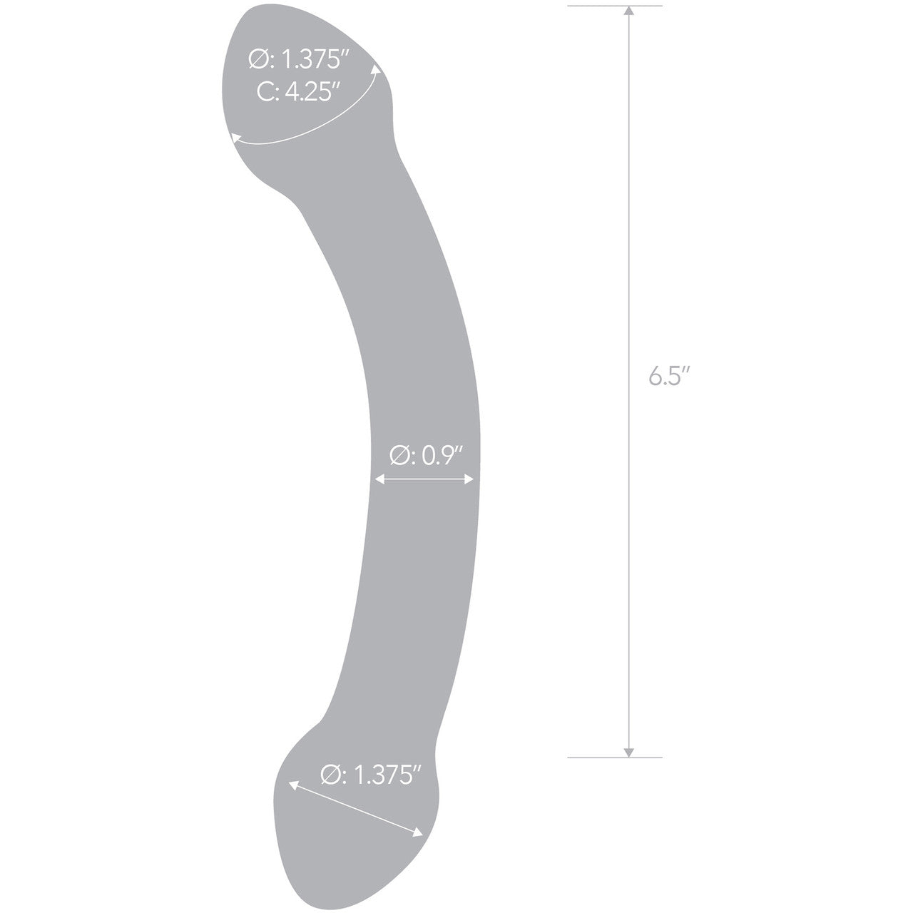 Glas Double Trouble – 7.25 Inch Glass Double-Headed Dildo > Glass > Dildos