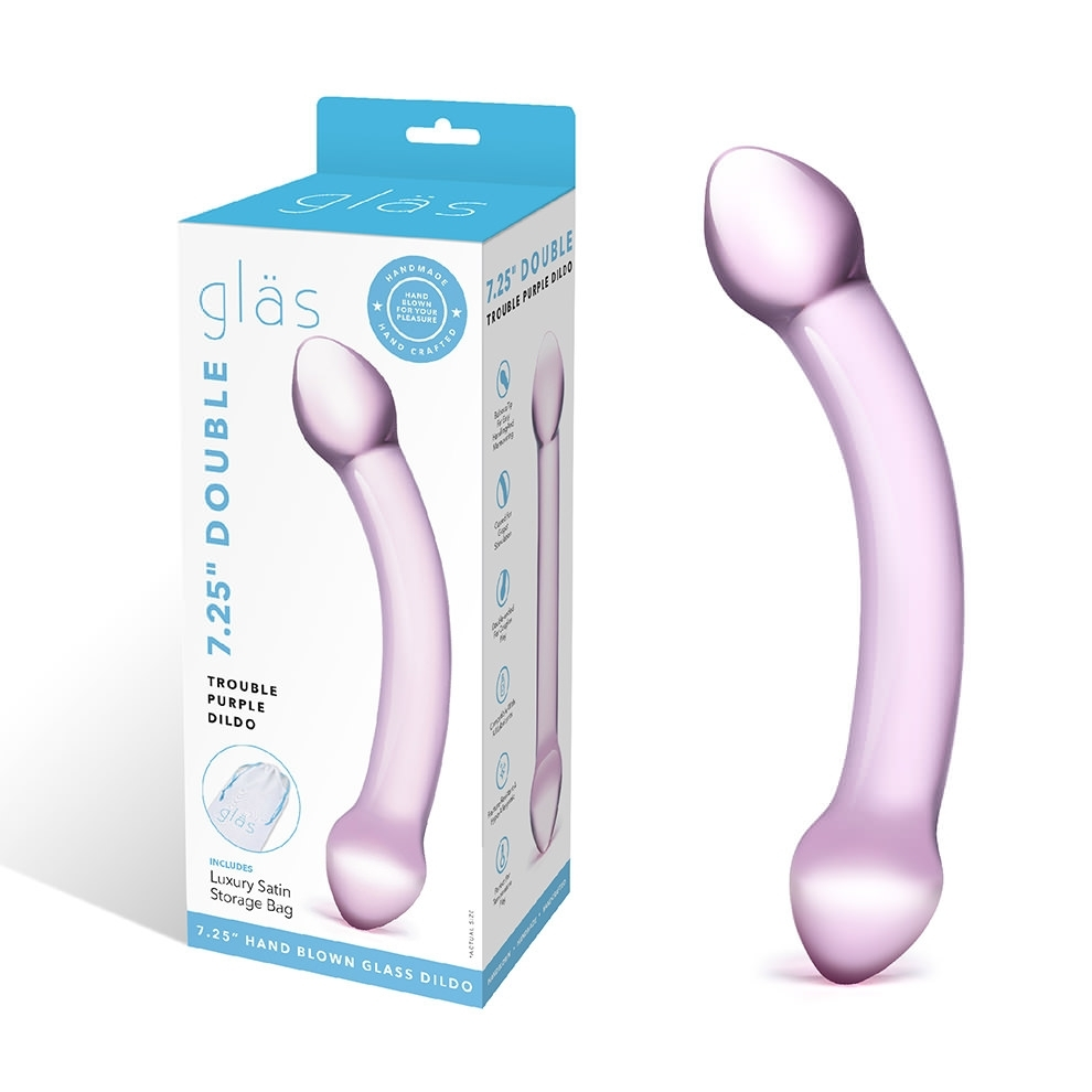 Glas Double Trouble – 7.25 Inch Glass Double-Headed Dildo > Glass > Dildos Main image