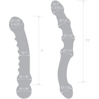 Glas Double Pleasure 6 Inch and 7.5 Inch Two-Piece Glass Dildo Set > Glass > Dildos