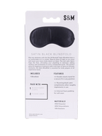 Sex & Mischief Satin Blindfold – Soft Comfortable Eye Mask