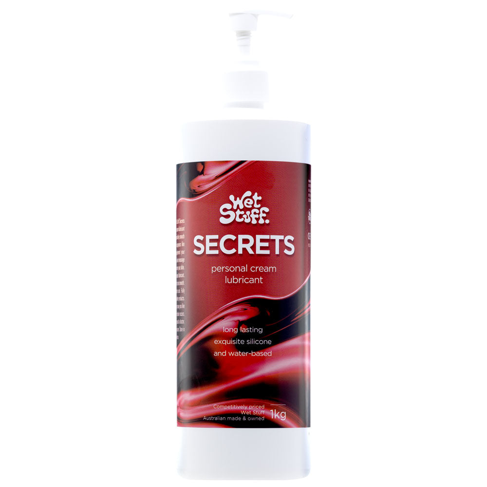 Wet Stuff Secrets – Silicone-Based Lotion Lubricant for Condom Use 1kg > Lube > Hybrid