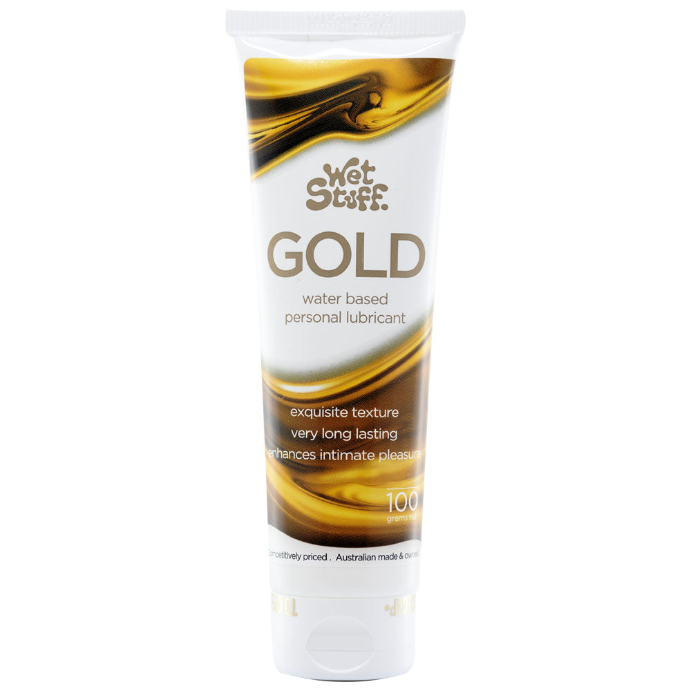 Wet Stuff Gold – Long-Lasting Clear Water-Based Lubricant 100g > Lube > Water Based