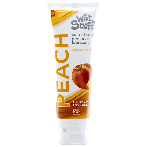 Wet Stuff Peach Water Based Flavoured Lubricant 100g Tube Water Based Lube