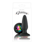 Glams Silicone Rainbow Gem (Black) – Silicone Butt Plug > Anal Range > Jewel Butt Plugs