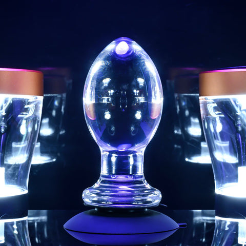Gender X Crystal Ball - Glass Butt Plug with Suction Base 10.1cm > Sex Toys > Glass