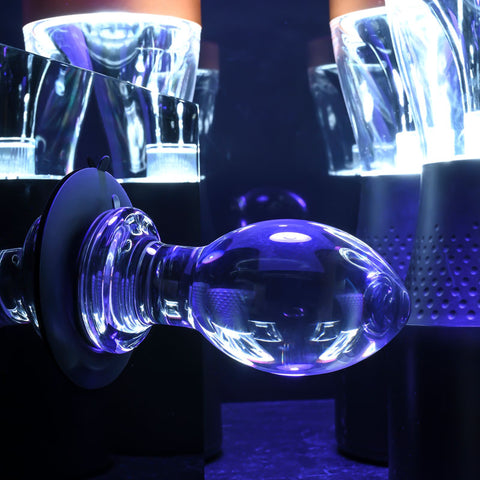 Gender X Crystal Ball - Glass Butt Plug with Suction Base 10.1cm > Sex Toys > Glass