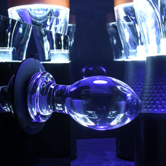 Gender X Crystal Ball - Glass Butt Plug with Suction Base 10.1cm