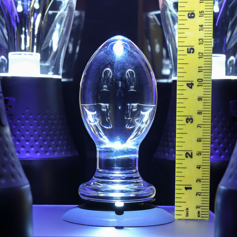 Gender X Crystal Ball - Glass Butt Plug with Suction Base 10.1cm > Sex Toys > Glass