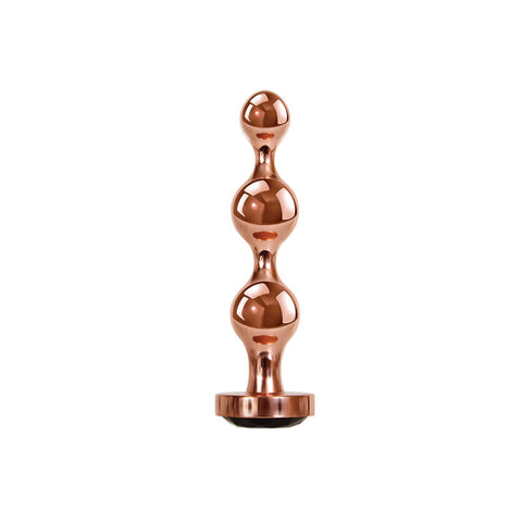 Gender X GOLD DIGGER SMALL - Small Butt Plug with Black Gem Base > Anal Range > Jewel Butt Plugs