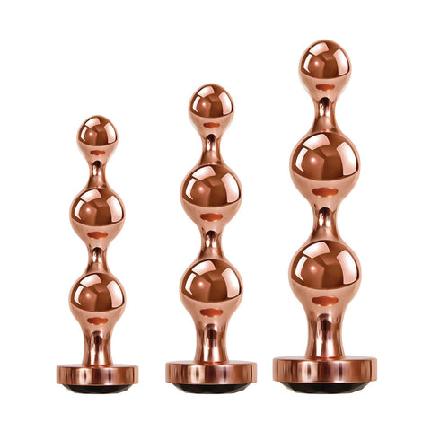 Gender X GOLD DIGGER SET - Metallic Butt Plugs - Set of 3 Sizes > Anal Range > Butt Plug Kits