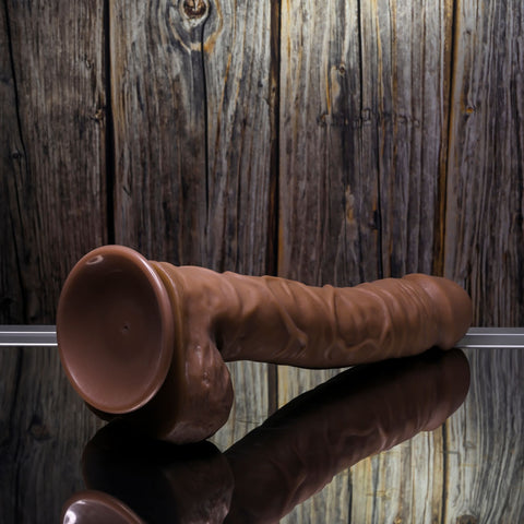 Gender X 10'' FLEXSKIN Poseable True Feel Dark Dildo > Realistic Dildos and Vibes > Penis Dildo