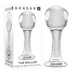 Gender X THE BALLER -  Glass 11 cm Anal Plug