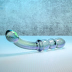 Gender X Lustrous Galaxy Wand – 18.5 cm Double-Ended Glass Massager > Glass > Dildos