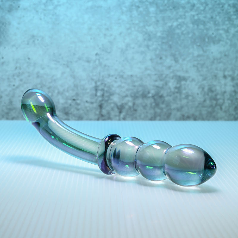 Gender X Lustrous Galaxy Wand – 18.5 cm Double-Ended Glass Massager > Glass > Dildos