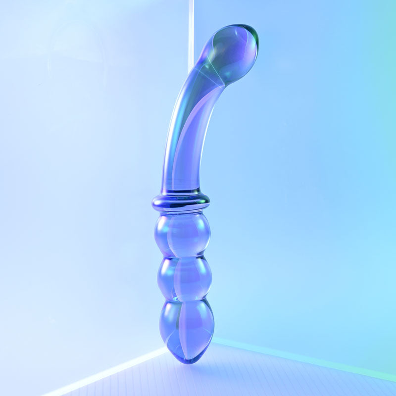Gender X Lustrous Galaxy Wand – 18.5 cm Double-Ended Glass Massager > Glass > Dildos