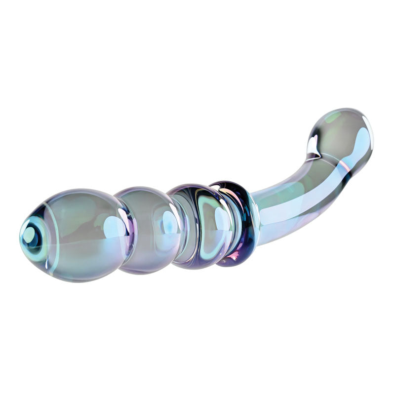 Gender X Lustrous Galaxy Wand – 18.5 cm Double-Ended Glass Massager > Glass > Dildos