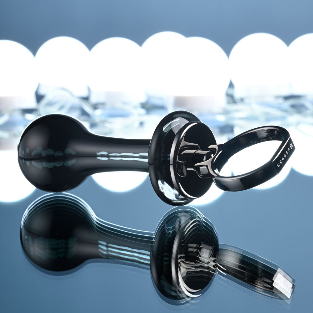 Gender X Blow Pop (Black) – Glass Butt Plug > Glass > Toys