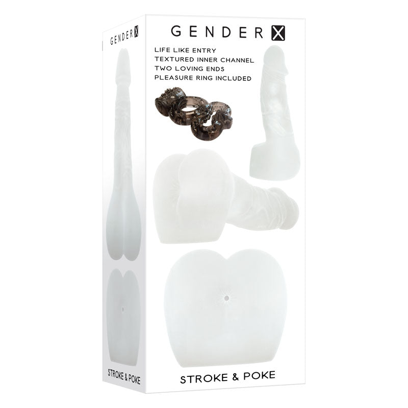Gender X Stroke and Poke 8 Inch Stroker Dong > Sex Toys For Men > Masturbators > Vibrating