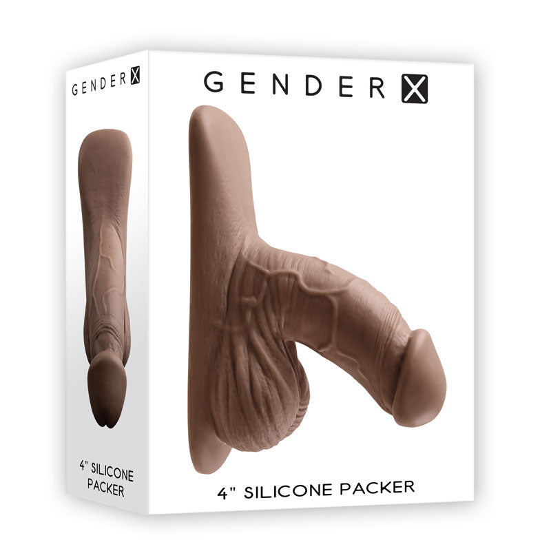 Gender X 4'' SILICONE PACKER - DARK