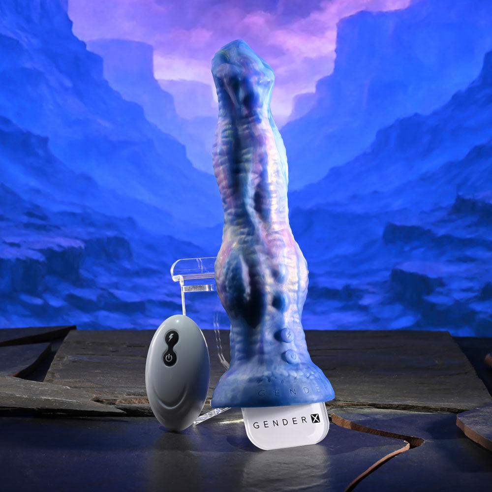 Gender X Wildest Dreams – USB Rechargeable Wireless Remote Control Vibrating Thrusting Dildo Secondary image