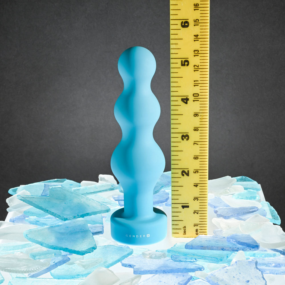 Gender X PLUGGED UP Beaded Vibrator 13.6cm Waterproof > Anal Range > Vibrating Butt Plugs