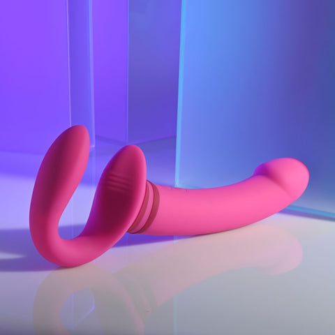 Gender X 21.9 cm USB Rechargeable Strapless Strap-On Vibrator > Realistic Dildos and Vibes > Strapless Strap Ons
