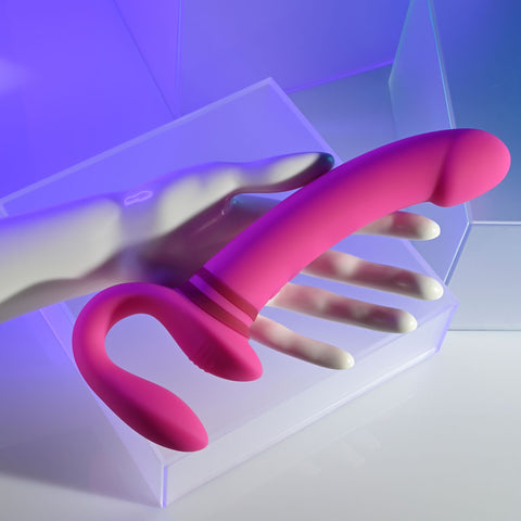 Gender X 21.9 cm USB Rechargeable Strapless Strap-On Vibrator > Realistic Dildos and Vibes > Strapless Strap Ons