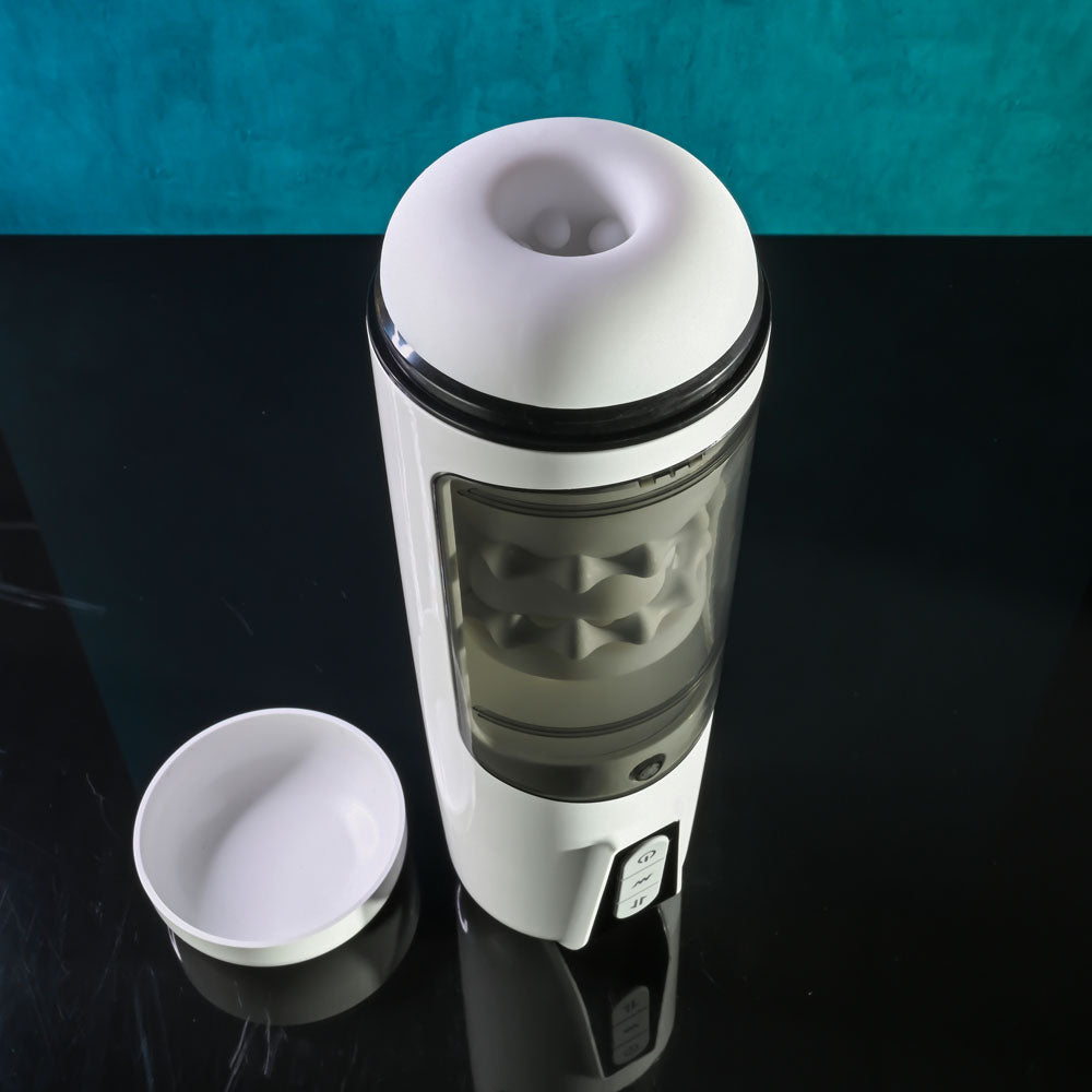Gender X GET YOUR STROKE ON 13.3cm Vibrating Stroker > Sex Toys For Men > Masturbators Premium