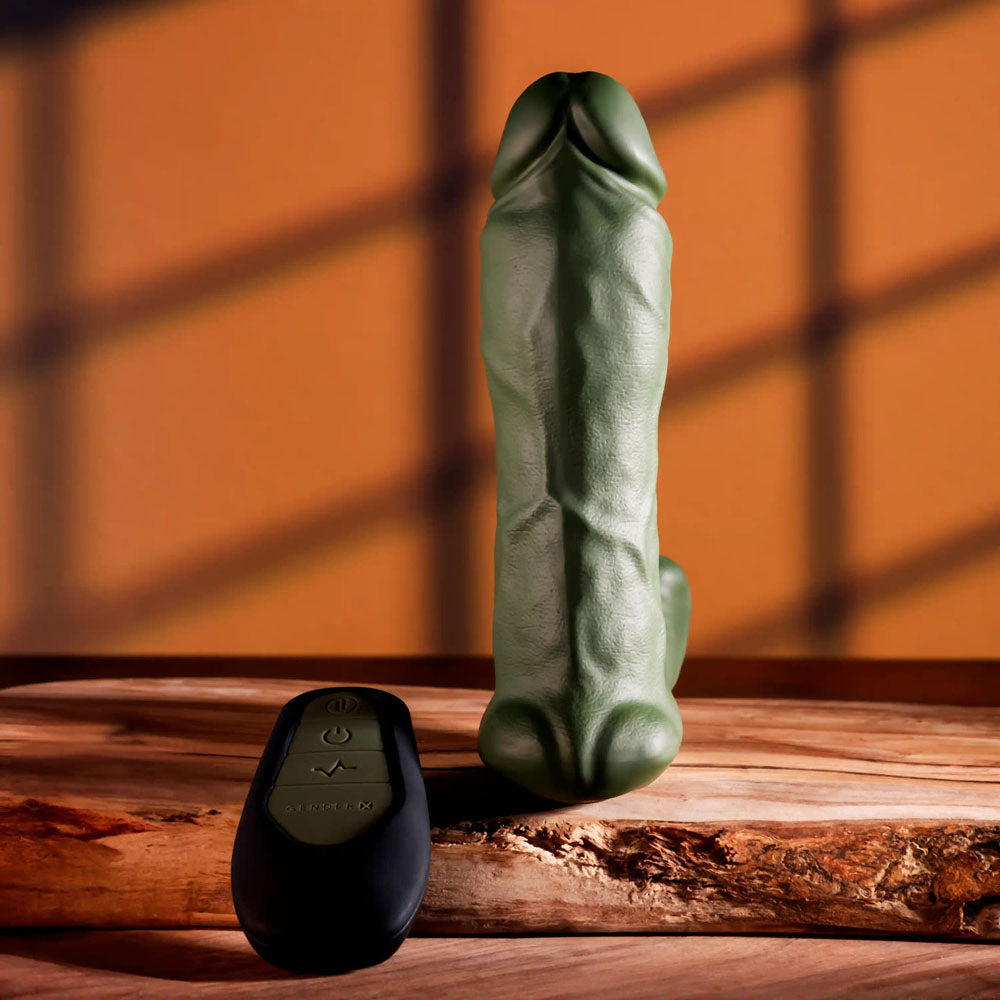 Gender X THE HUNK 15.2 cm Thrusting Vibrator with Remote > Sex Toys > Couples Toys