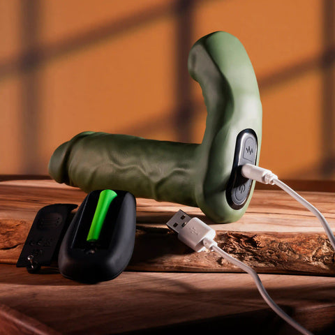 Gender X THE HUNK 15.2 cm USB Thrusting Vibrator with Remote Couples Toys