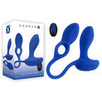 Gender X Back For More Dual USB Rechargeable Dual Stimulator with Wireless Remote Silicone Blue > Sex Toys > Couples Toys