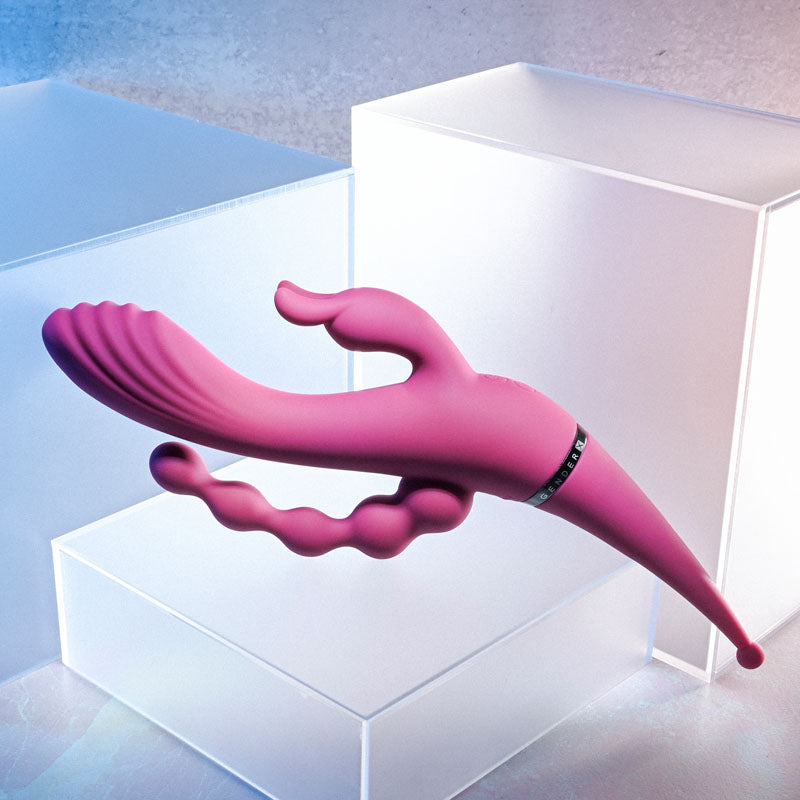 Gender X FOUR BY FOUR -  27.5 cm USB Rechargeable Multi Vibrator