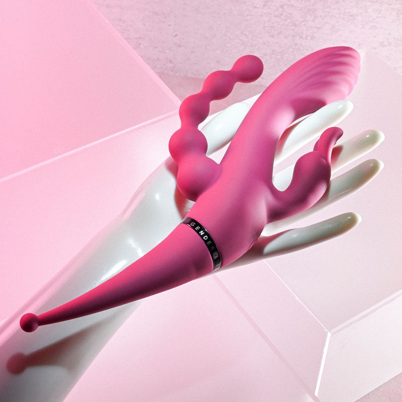 Gender X FOUR BY FOUR -  27.5 cm USB Rechargeable Multi Vibrator