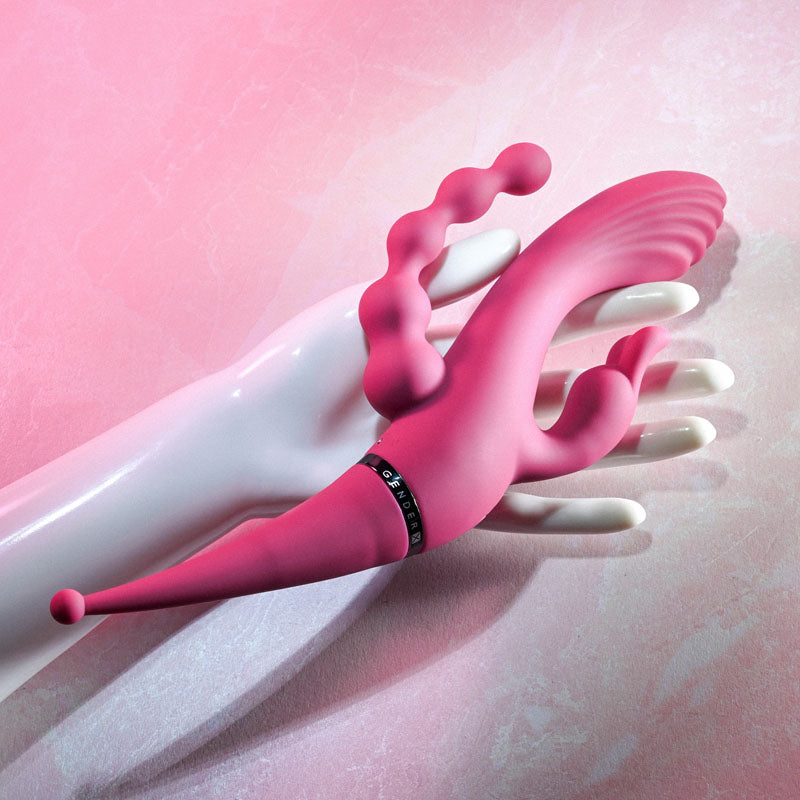 Gender X FOUR BY FOUR -  27.5 cm USB Rechargeable Multi Vibrator