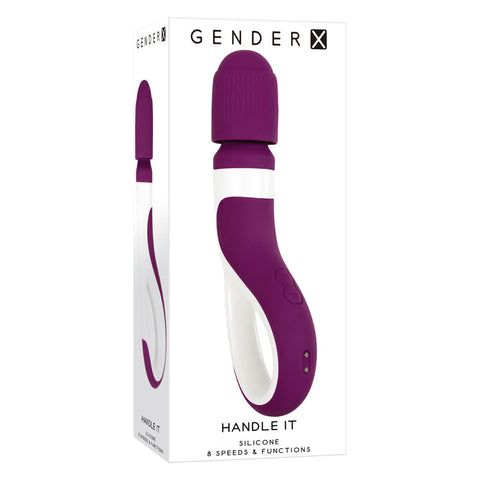 Gender X HANDLE IT - White USB Rechargeable Massager Wand 19cm Electric Massager