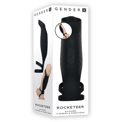 Gender X Rocketeer USB Rechargeable Vibrating Penis Sleeve SLEEVES