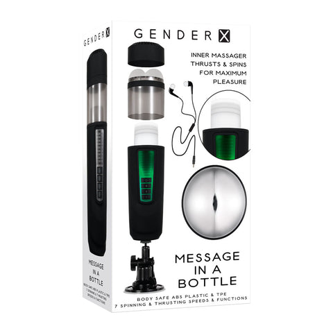 Gender X Message In A Bottle 30cm USB Rechargeable Masturbator Default Title GENDER EXPRESSION