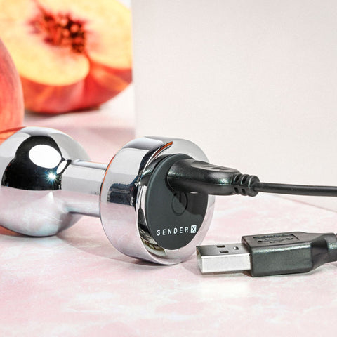 Gender X Rockin' Metal Plug 9.3 cm USB Rechargeable Butt Plug GENDER EXPRESSION