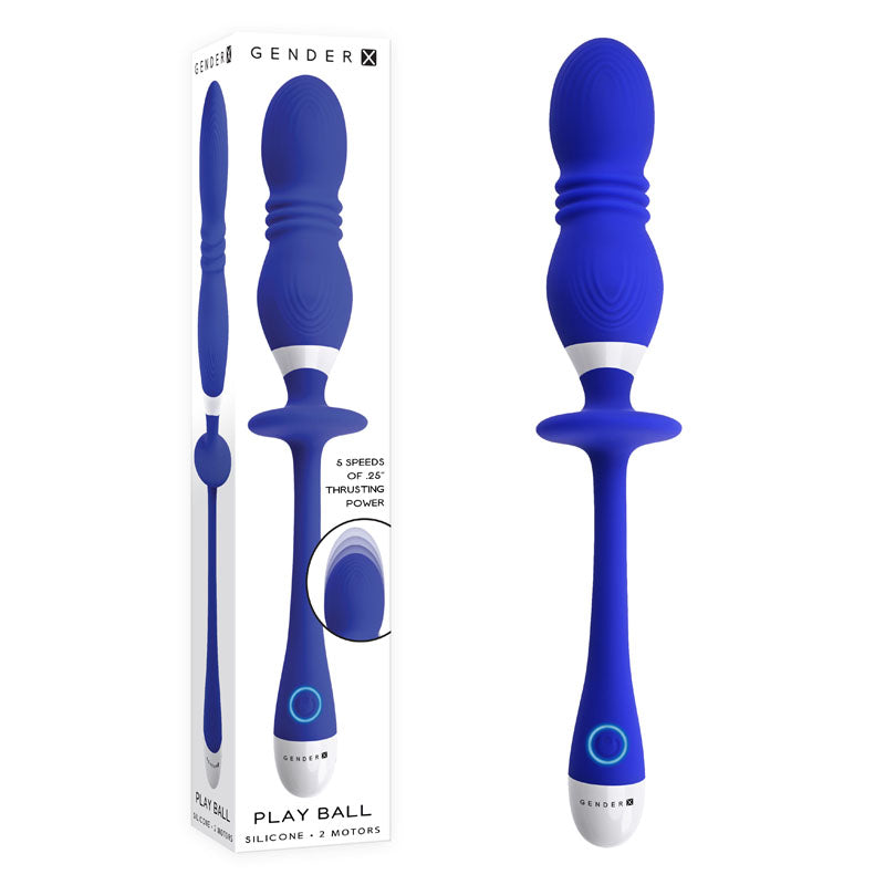 Gender X PLAY BALL -  Double Orb Thrusting Vibrator