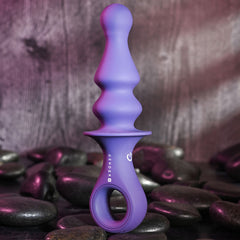 Gender X RING POP - Dark  15.2 cm USB Rechargeable Vibrating Anal Plug