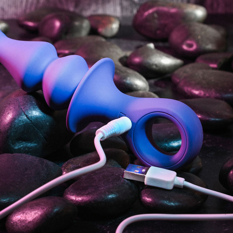 Gender X RING POP - Dark  15.2 cm USB Rechargeable Vibrating Anal Plug