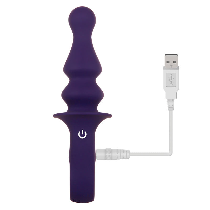 Gender X RING POP - Dark  15.2 cm USB Rechargeable Vibrating Anal Plug