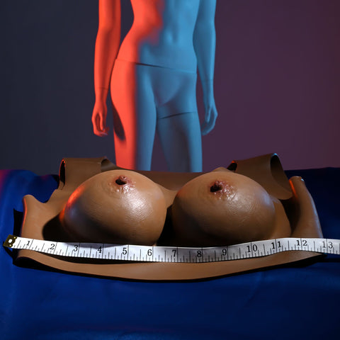 Gender X Undergarments Plate C Cup Dark Silicone Enhancements Bodyforms
