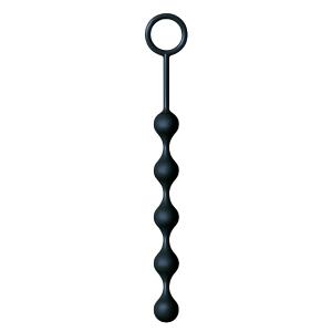 S Drops Silicone Anal Beads - 28cm Extra Long Anal Beads Black > Anal Range > Anal Beads