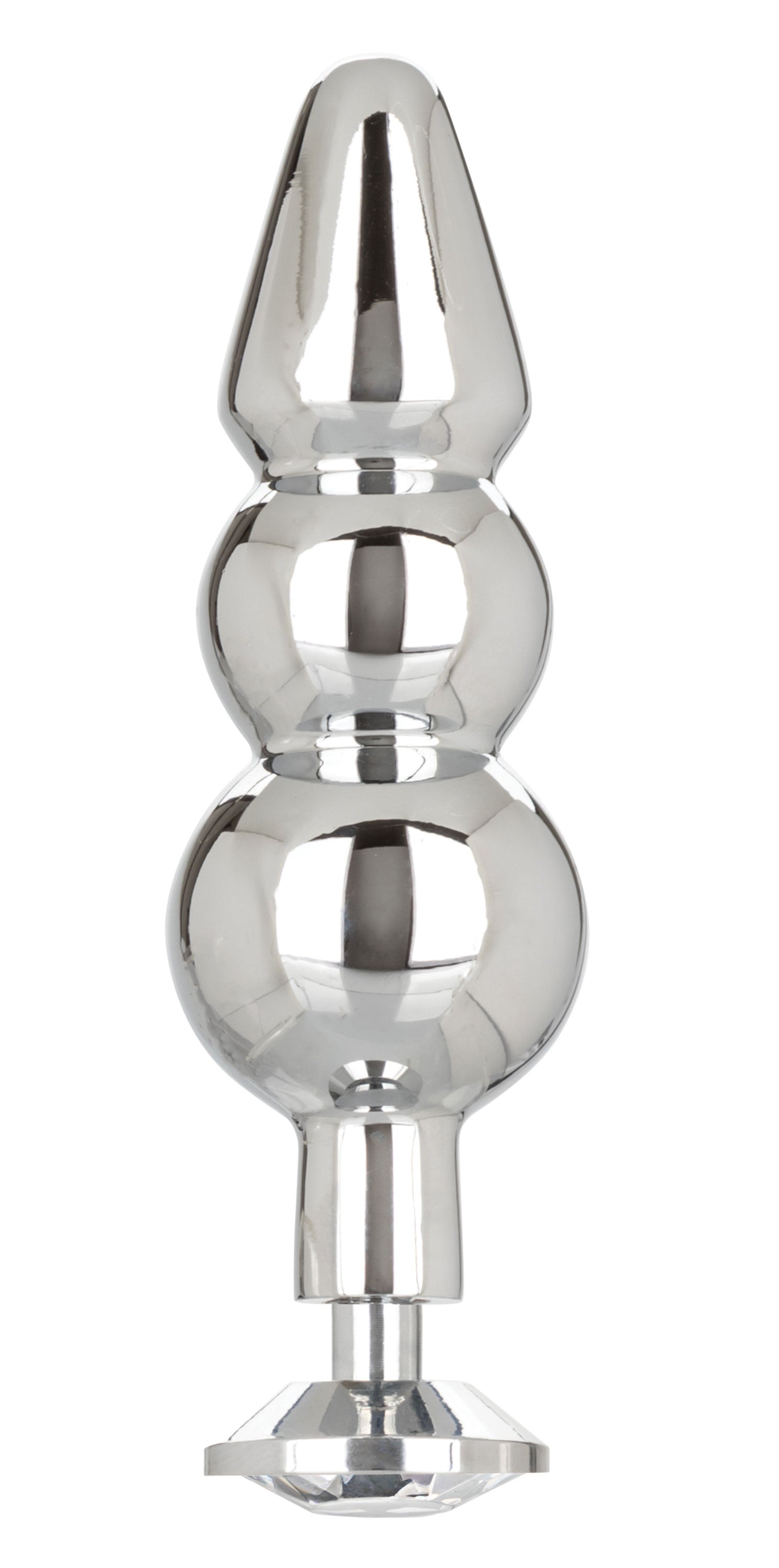 Star Fucker Beaded Plug With Stretchy Black Silicone Dual Enhancer and Silver Metal Probe > Anal Range > Prostate Plugs