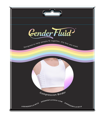 Gender Fluid Chest Compression Binder White 3XL Compression Binders