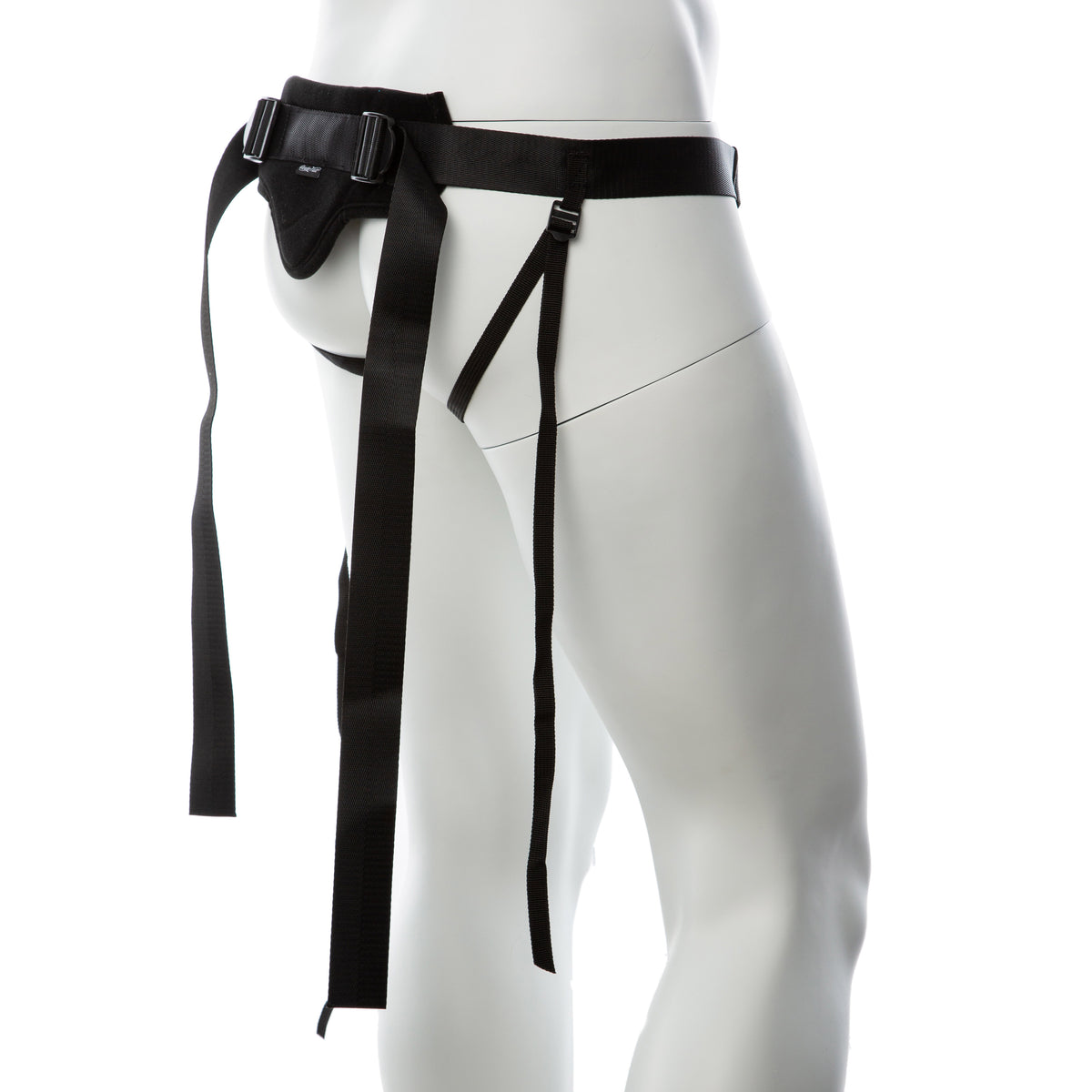 Gender Fluid Skylar Strap-On Harness One Size Black with Adjustable Nylon Straps and Padded Comfort > Dildos > Strap On Harnesses