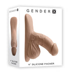 Gender X 4 Inch Silicone Packer Medium (Tan) – Body-Safe Silicone Packer > Gender > Packers