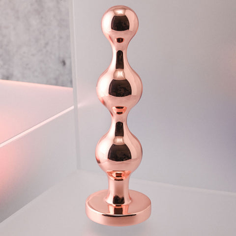 Gender X GOLD DIGGER Large - Large Butt Plug with Black Gem Base > Anal Range > Jewel Butt Plugs