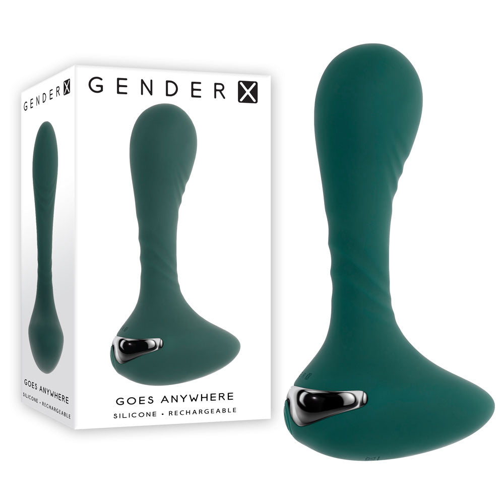Gender X Goes Anywhere 12.4 cm Usb Vibrator Green Vibrators